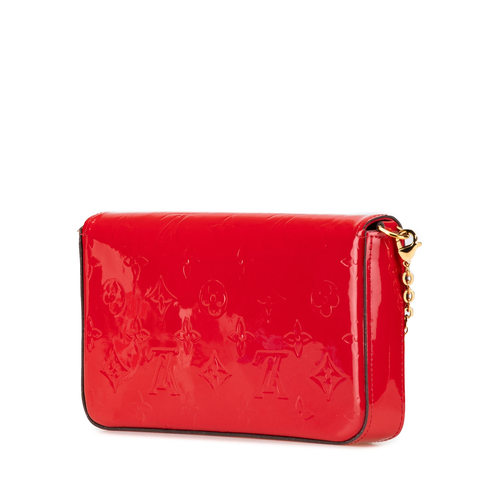 Louis Vuitton | Pre-Owned Monogram Vernis Pochette Felicie | Red