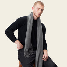 Unisex | Cleo Oversized Cashmere Scarf | Heather Grey