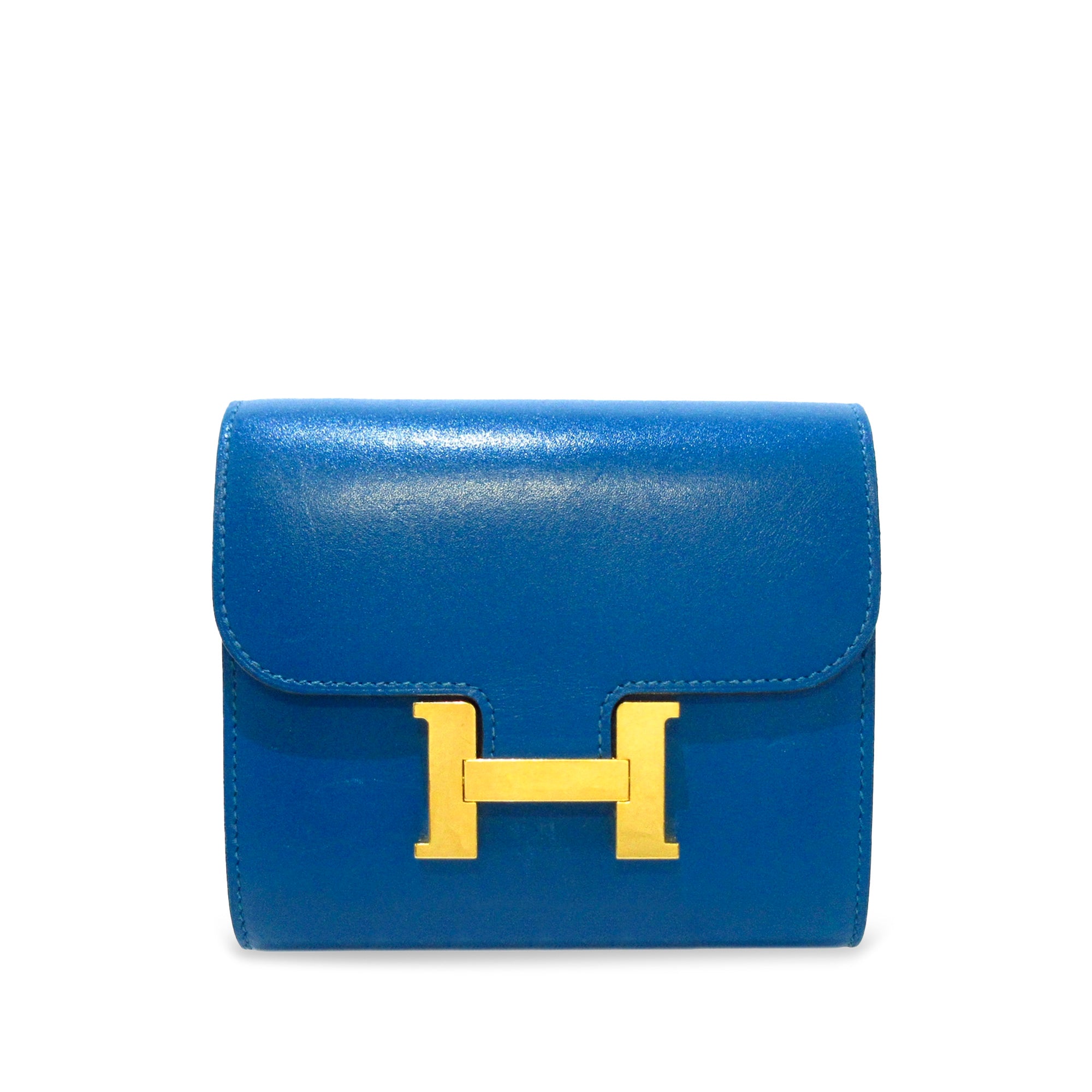 Hermès Pre-Owned Constance Compact Wallet | Women | Blue