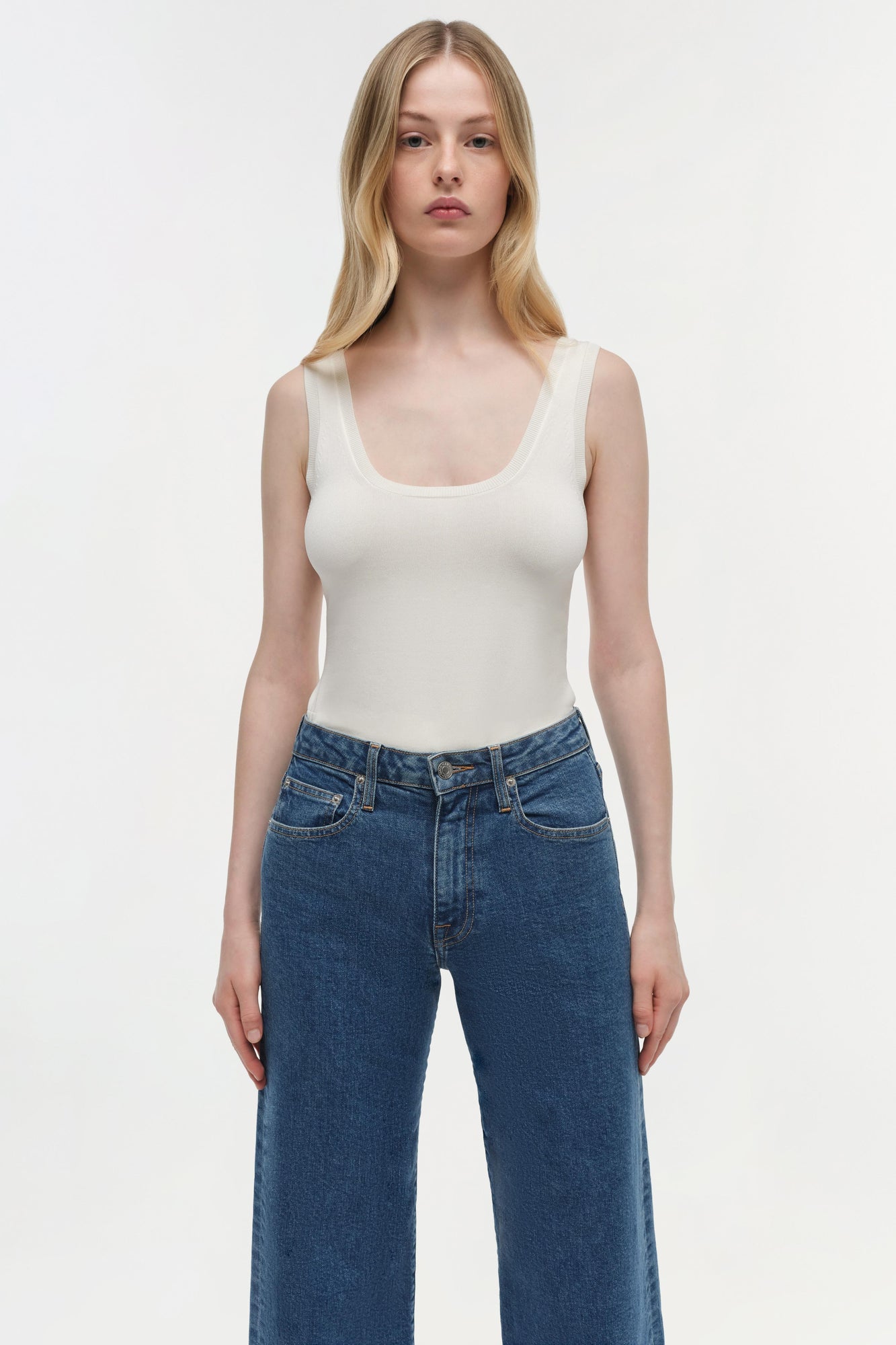 Womens | Jude Wide Crop Jean | Marine