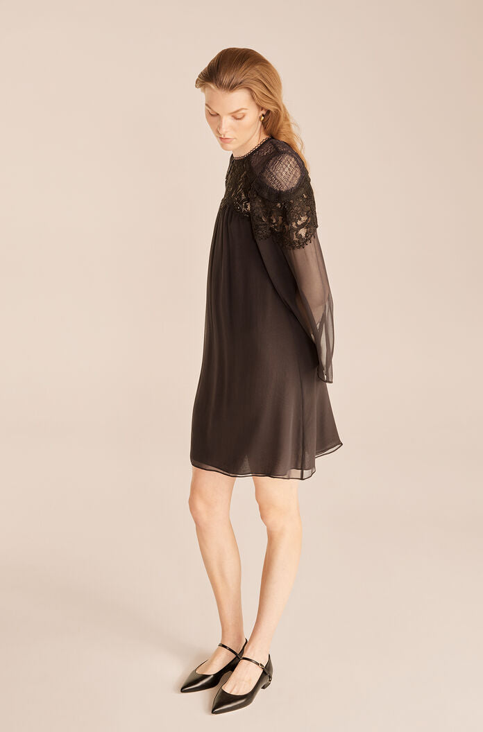 Chiffon Long Sleeve Dress | Peat