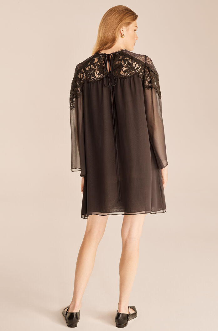 Chiffon Long Sleeve Dress | Peat