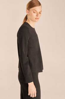 Mod Suiting Blouse | Black