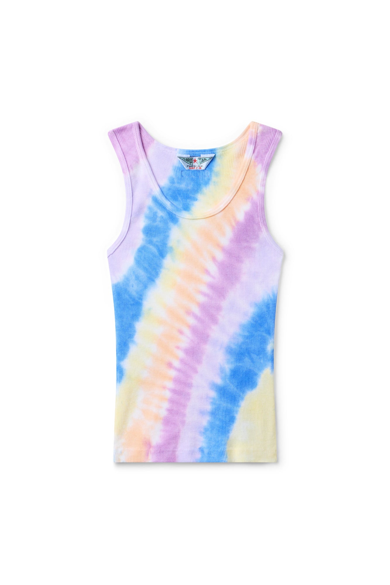 Kids | Kids Basic Fitted Ribbed Tank | Multi Stripe Lines 5