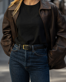 No. 5 Belt | Black-Gold