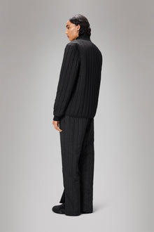 RAINS Banja Liner Bomber Jacket Black Overshirt