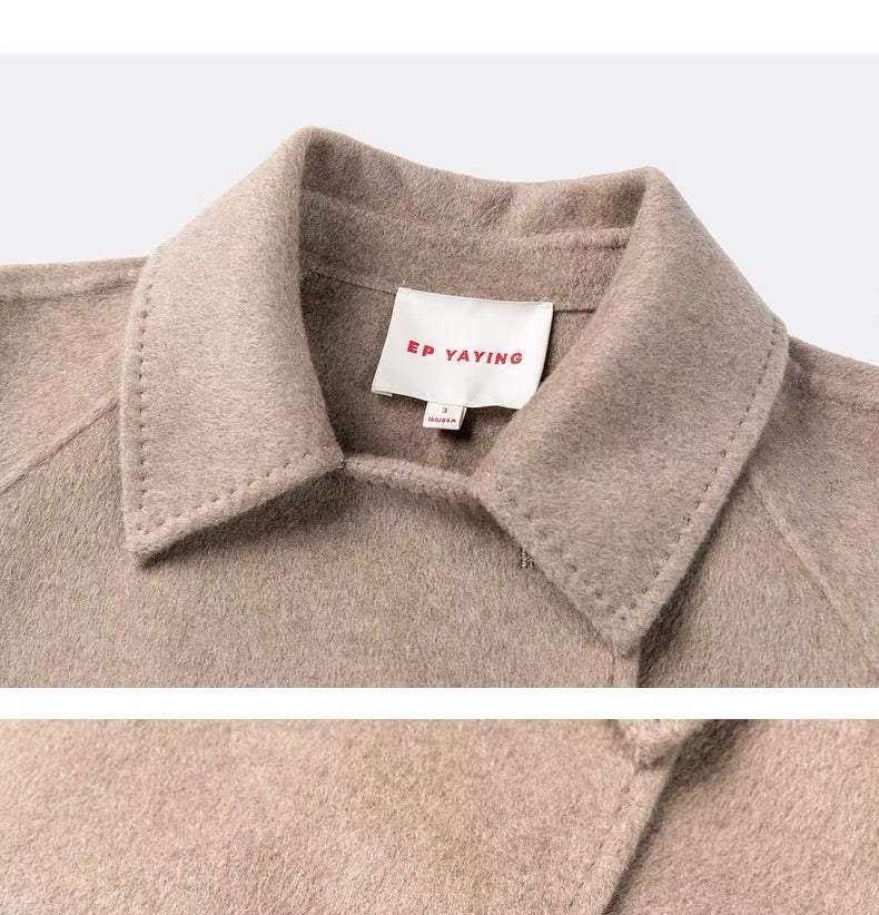 Pure Cashmere Wool Coat | Beige