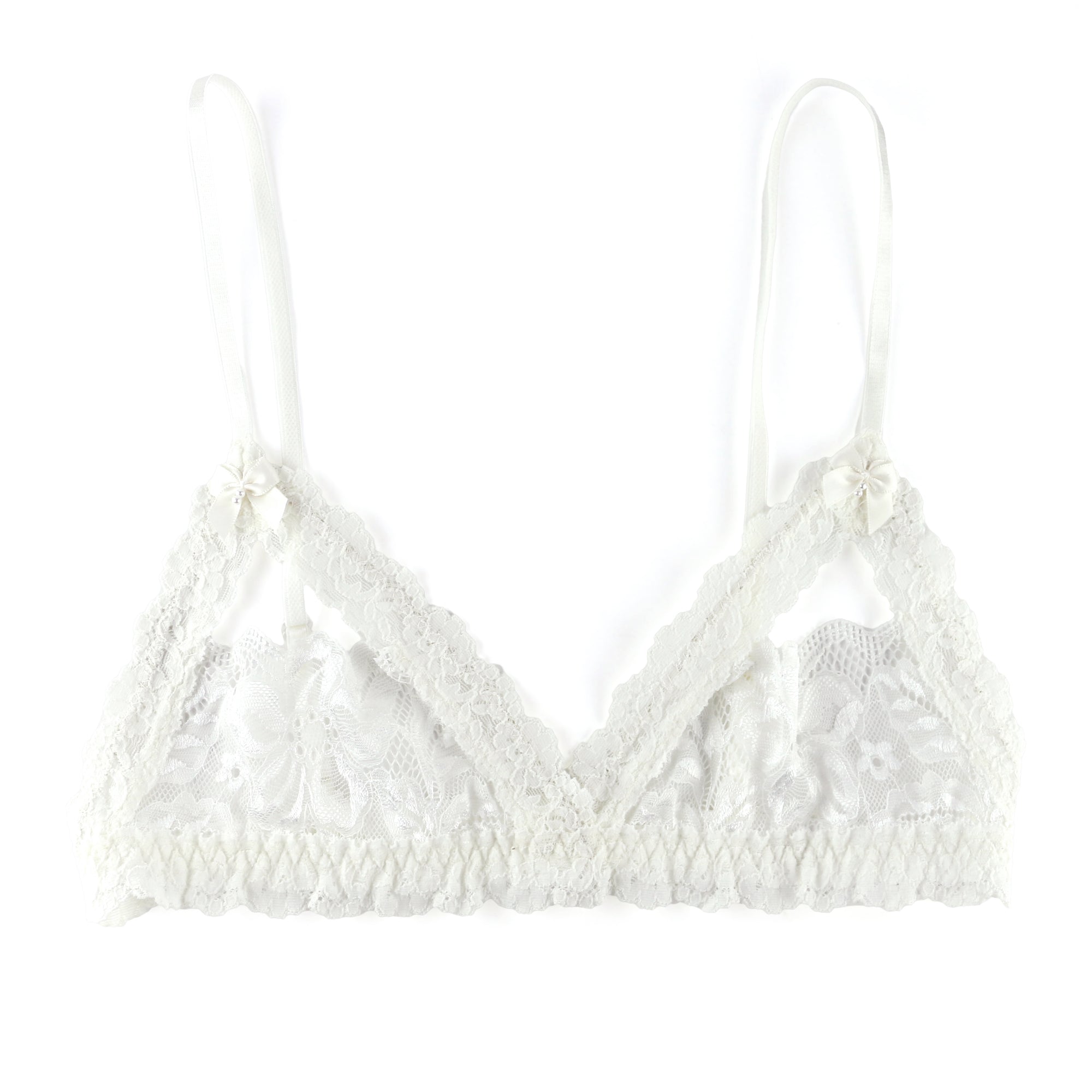 Victoria Lace Open Bralette | Light Ivory