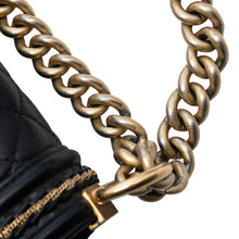 Chanel | Pre-Owned Old Medium Quilted Lambskin Chain Boy Flap | Black