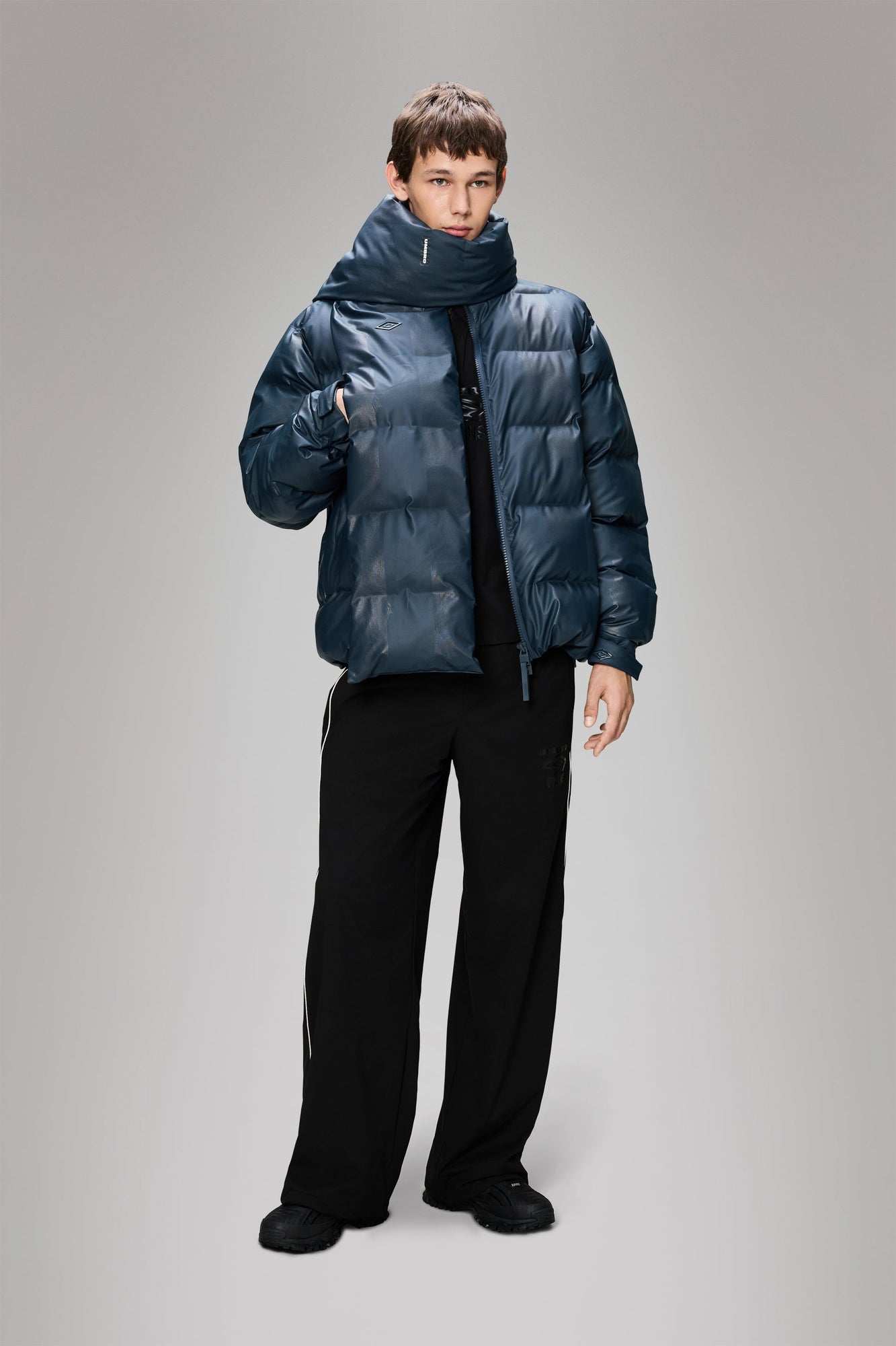 Unisex | Rains x Umbro Puffer Fan Jacket | Major Blue