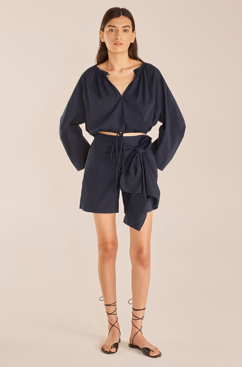 Poplin Skort | Marine Blue