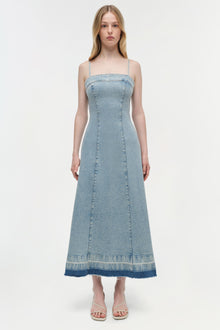 Womens | Clarissa Denim Midi Dress | Del Mar