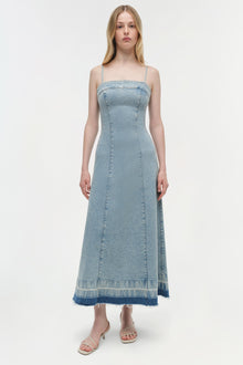 Womens | Clarissa Denim Midi Dress | Del Mar