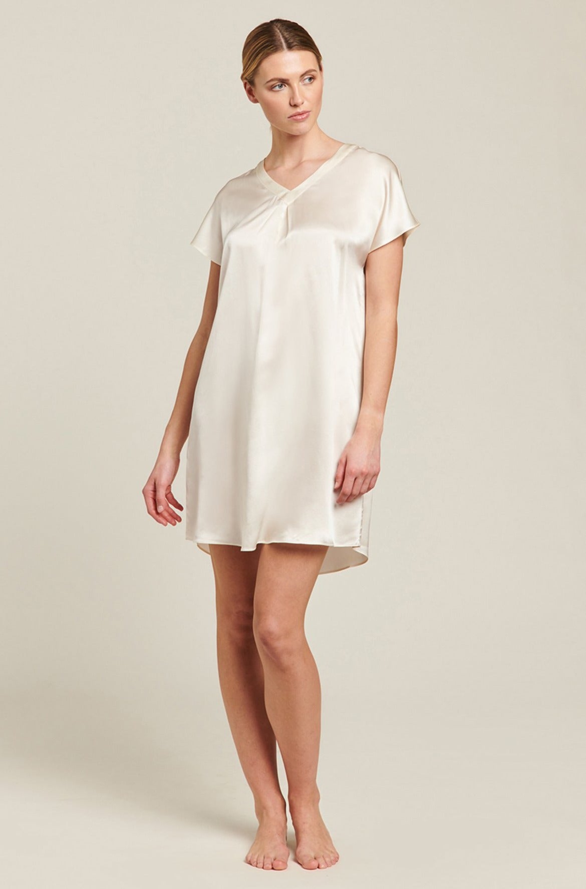 Silk Kaftan | Creme