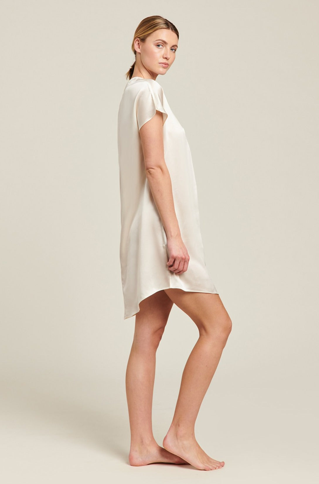 Silk Kaftan | Creme