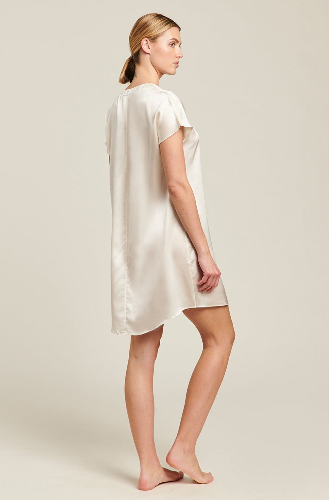 Silk Kaftan | Creme