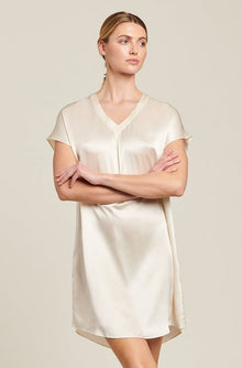 Silk Kaftan | Creme