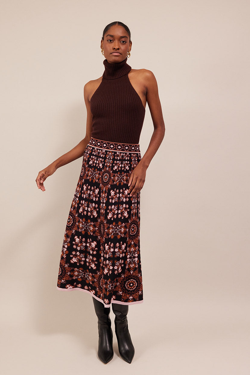 Sandrine Skirt | Classic Navy Dot