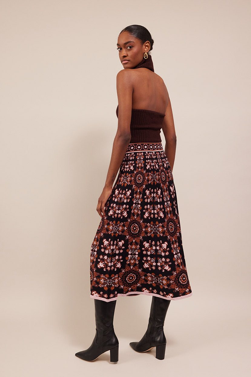 Sandrine Skirt | Classic Navy Dot