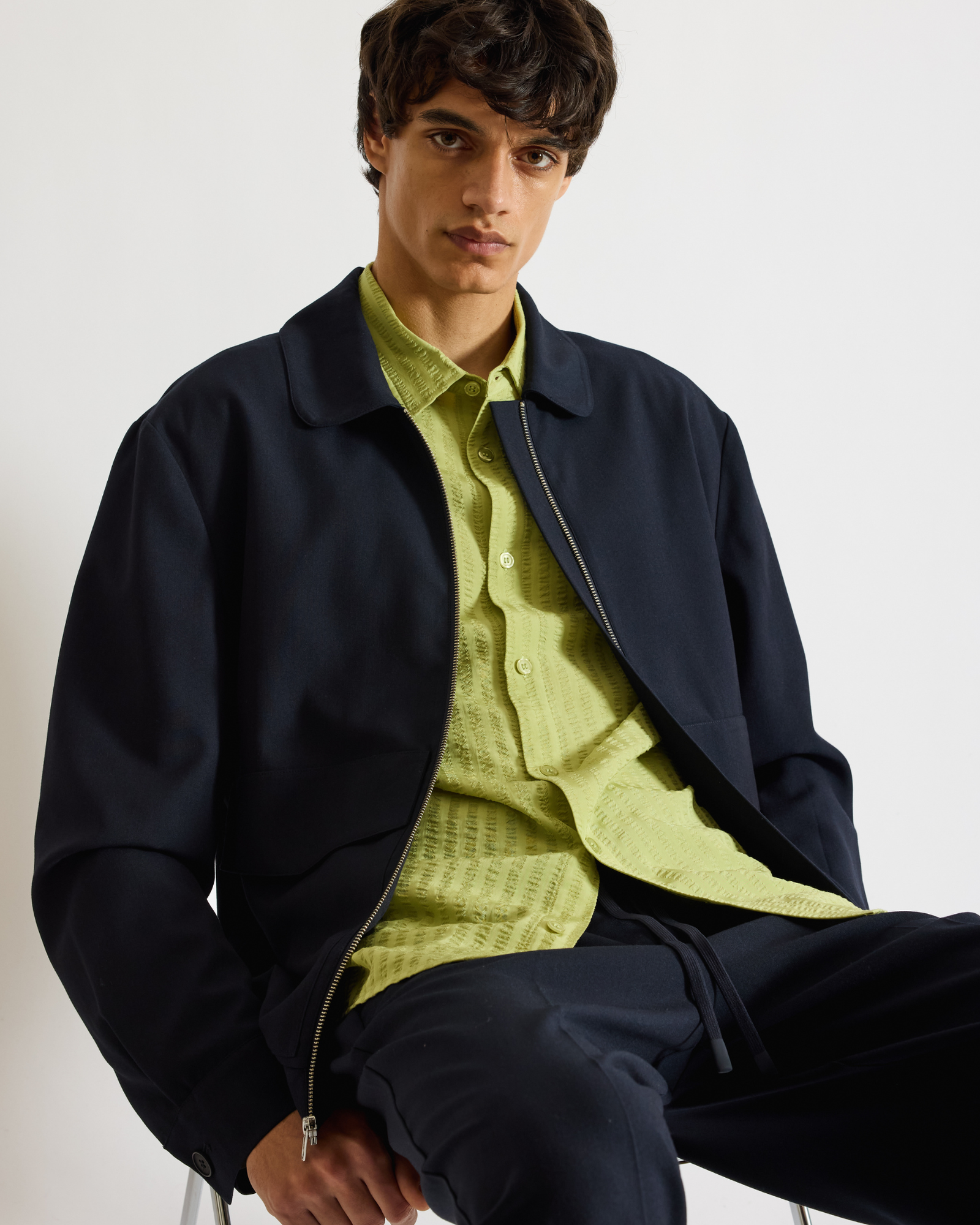 Eco Combo Zip Jacket | Blue