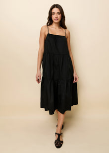 Addison Dress Noir - Solid & Striped