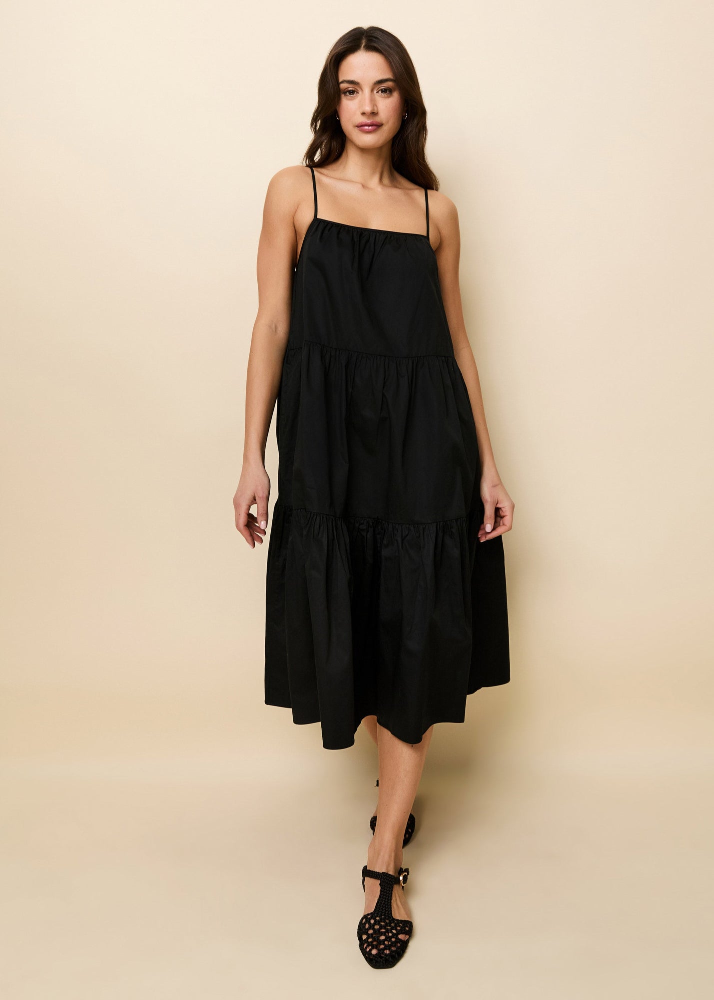 Addison Dress Noir - Solid & Striped