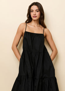 Addison Dress Noir - Solid & Striped
