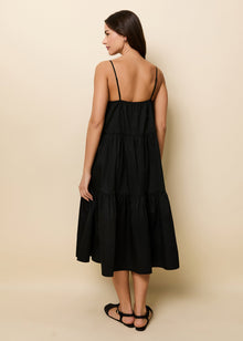 Addison Dress Noir - Solid & Striped