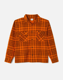 Mens | 50s Plaid Straight Bottom Shirt | Marmalade Charcoal