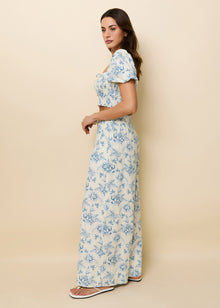 Twyla Pant French Blue / Brule Toile - Solid & Striped