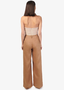 Iracemi High Rise Linen Pant | Butterscotch