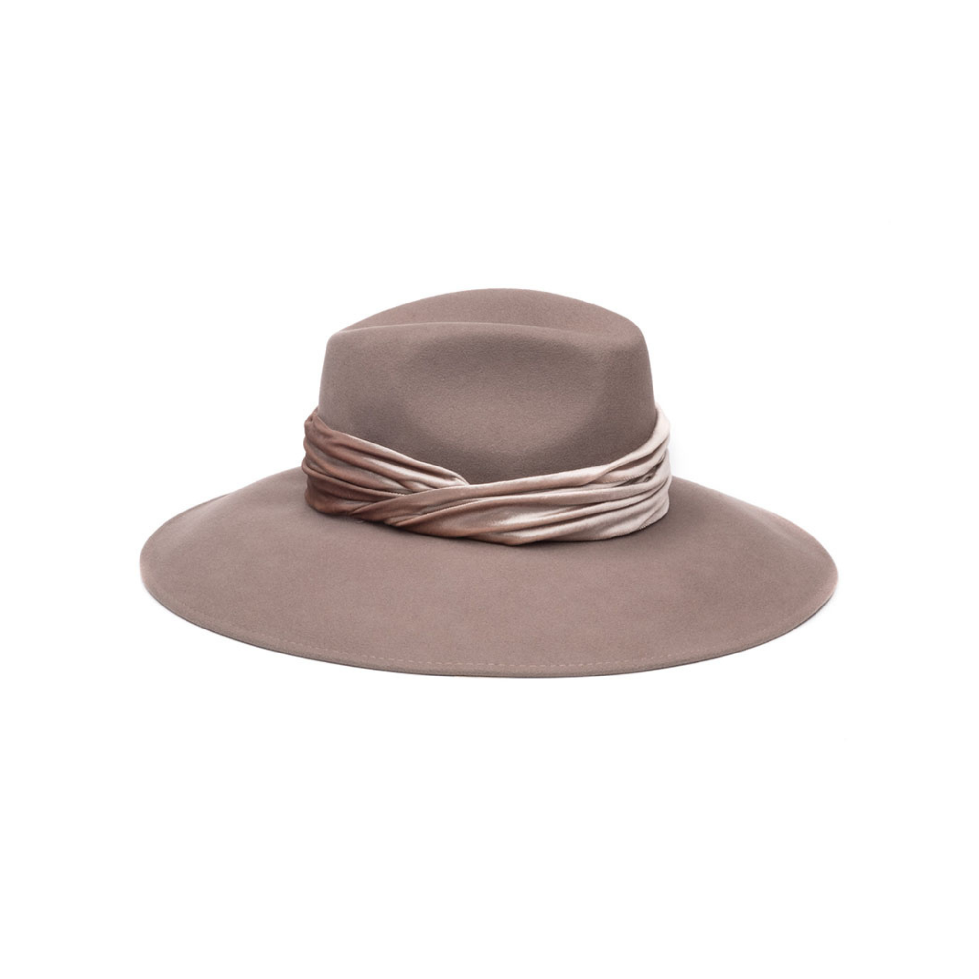 Emmanuelle Wool Felt Fedora | Mink