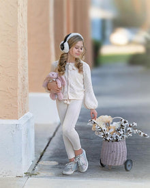 Baby Girls | Melody Popsicle Knit Top and Leggings Set | Cream