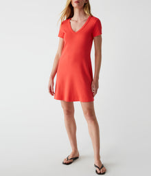 Liza V-Neck Mini Swing Dress | Spritz
