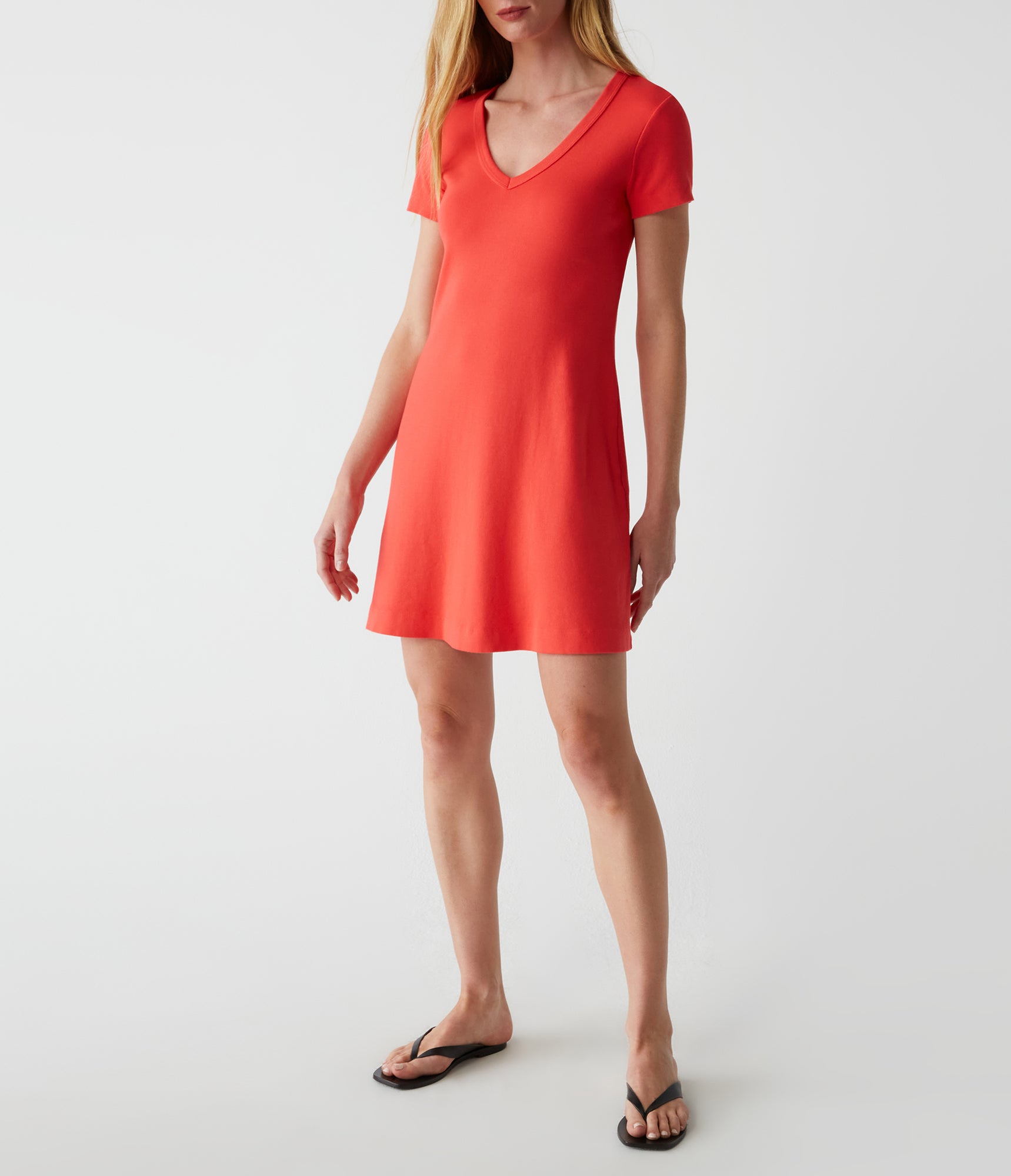 Liza V-Neck Mini Swing Dress | Spritz