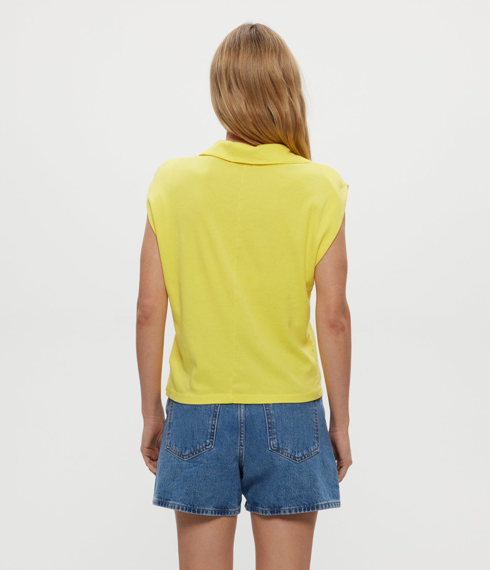 Faye Power Shoulder Polo | Zest