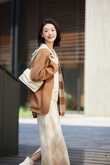 Cashmere Knit Sweatshirt | Beige