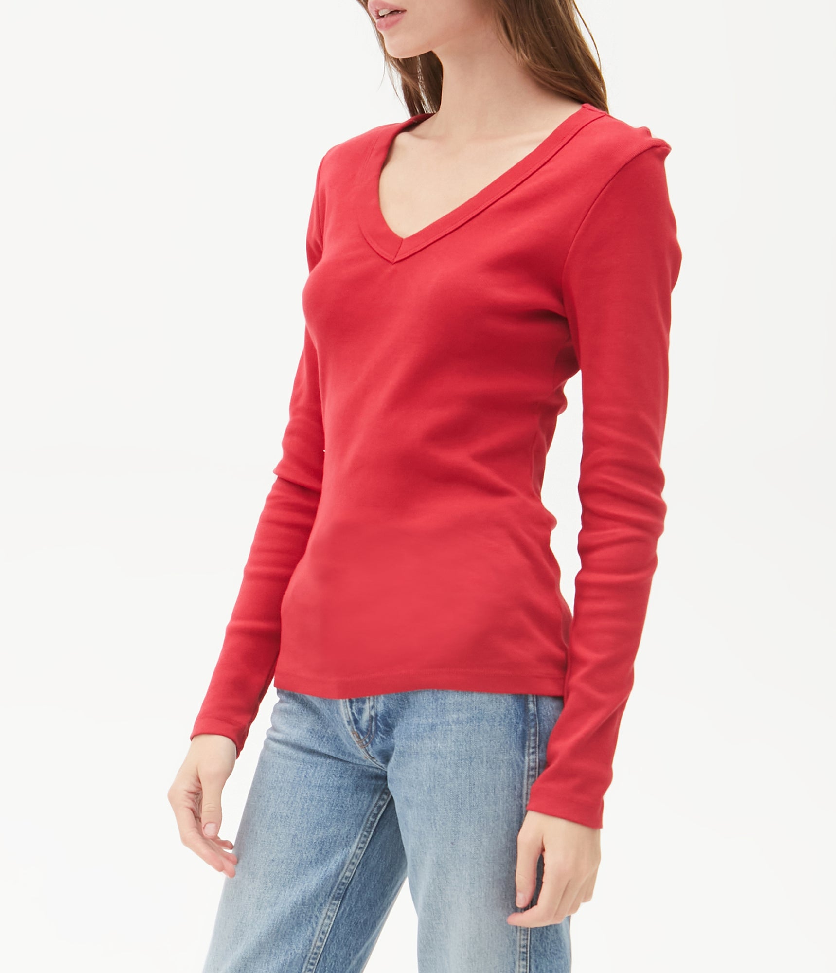 Layla V-Neck Tee | Heart