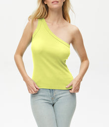 Kelly One Shoulder Tank | Periwinkle