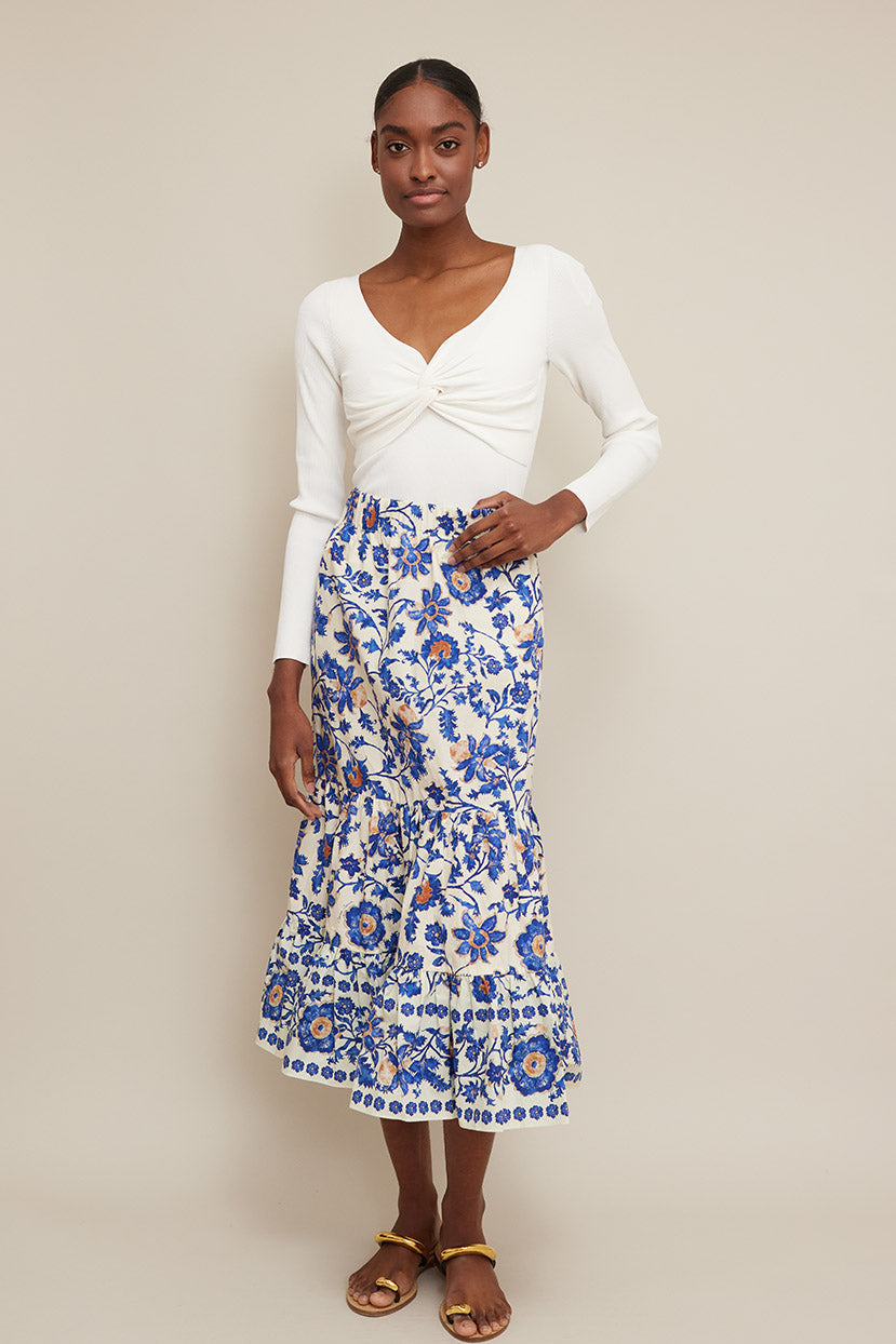 Chase Skirt | Azure Alexandria Floral