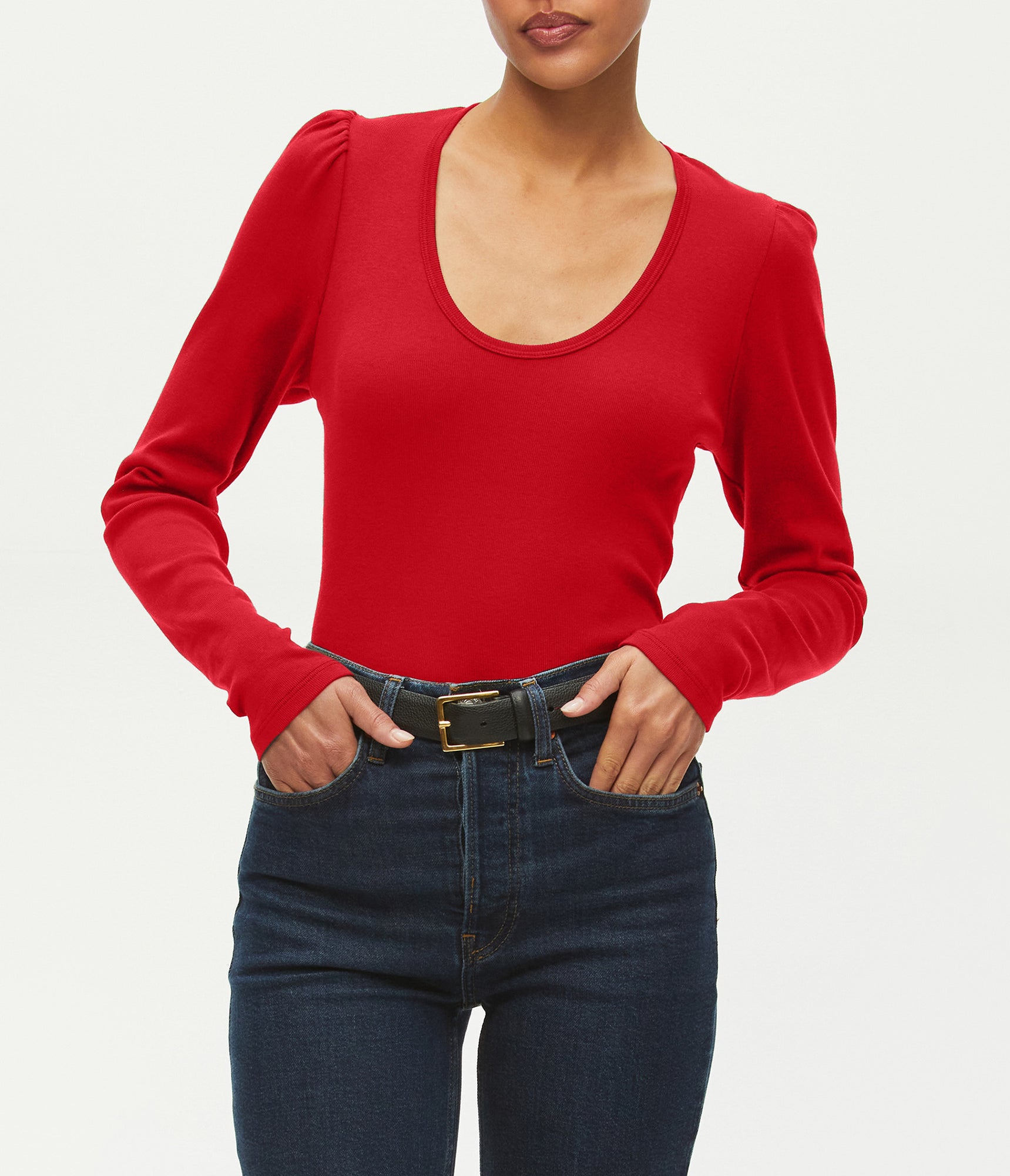 Jewel Puff Sleeve Top | Heart