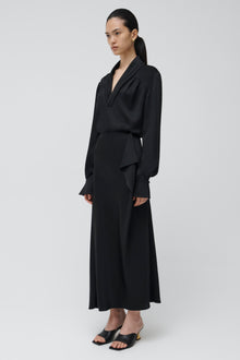 Black Blane Midi Skirt - SIMKHAI