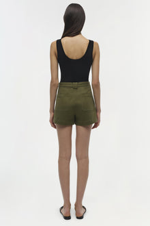 Womens | Lourie Cotton Short | Army Green