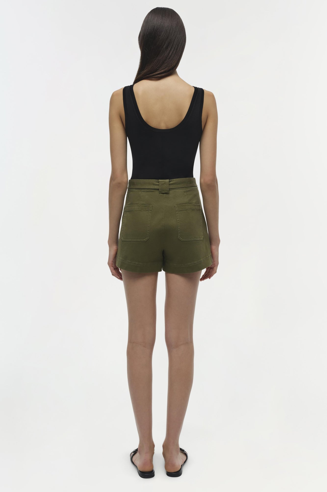 Womens | Lourie Cotton Short | Army Green