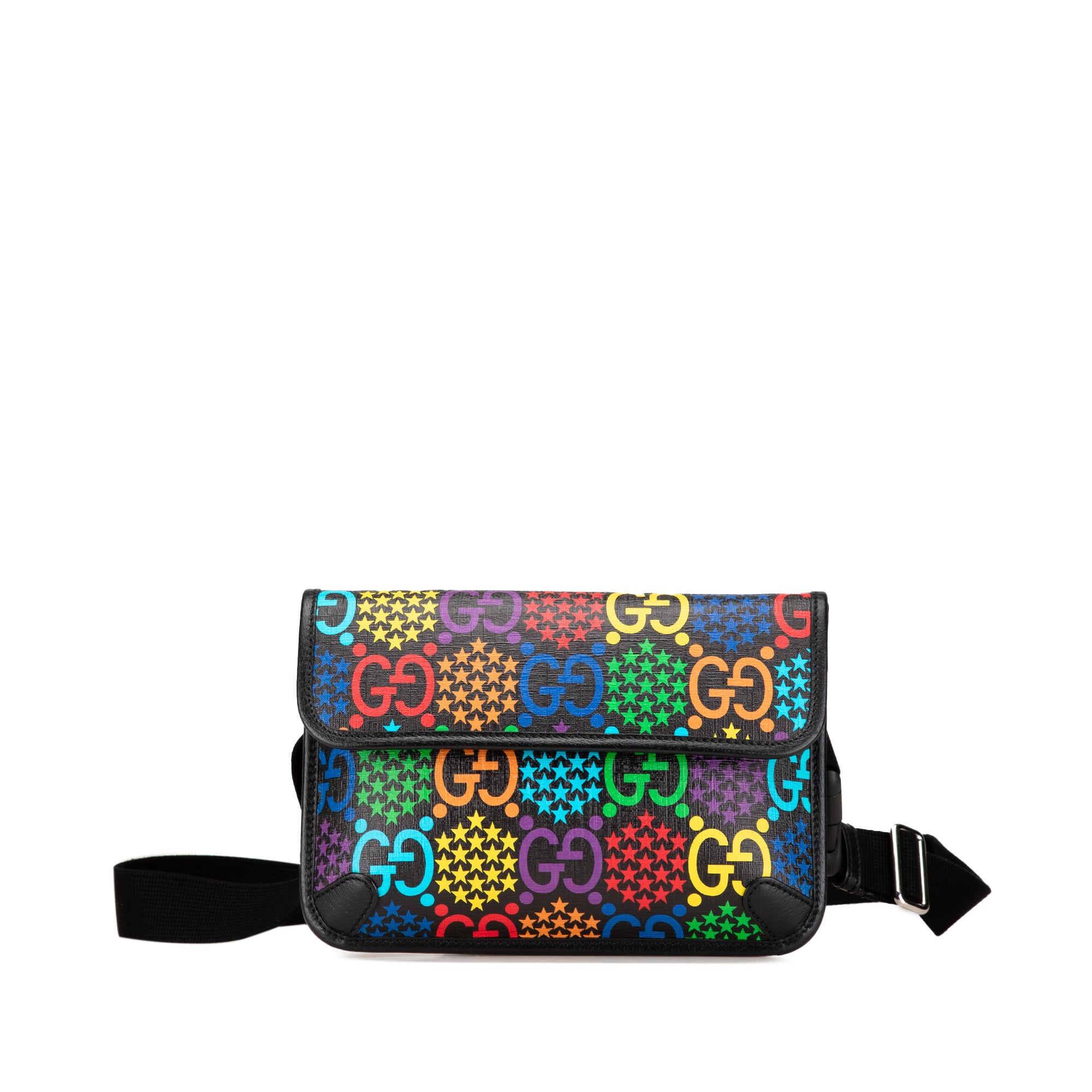 Gucci | Pre-Owned GG Supreme Psychedelic Belt Bag | Black
