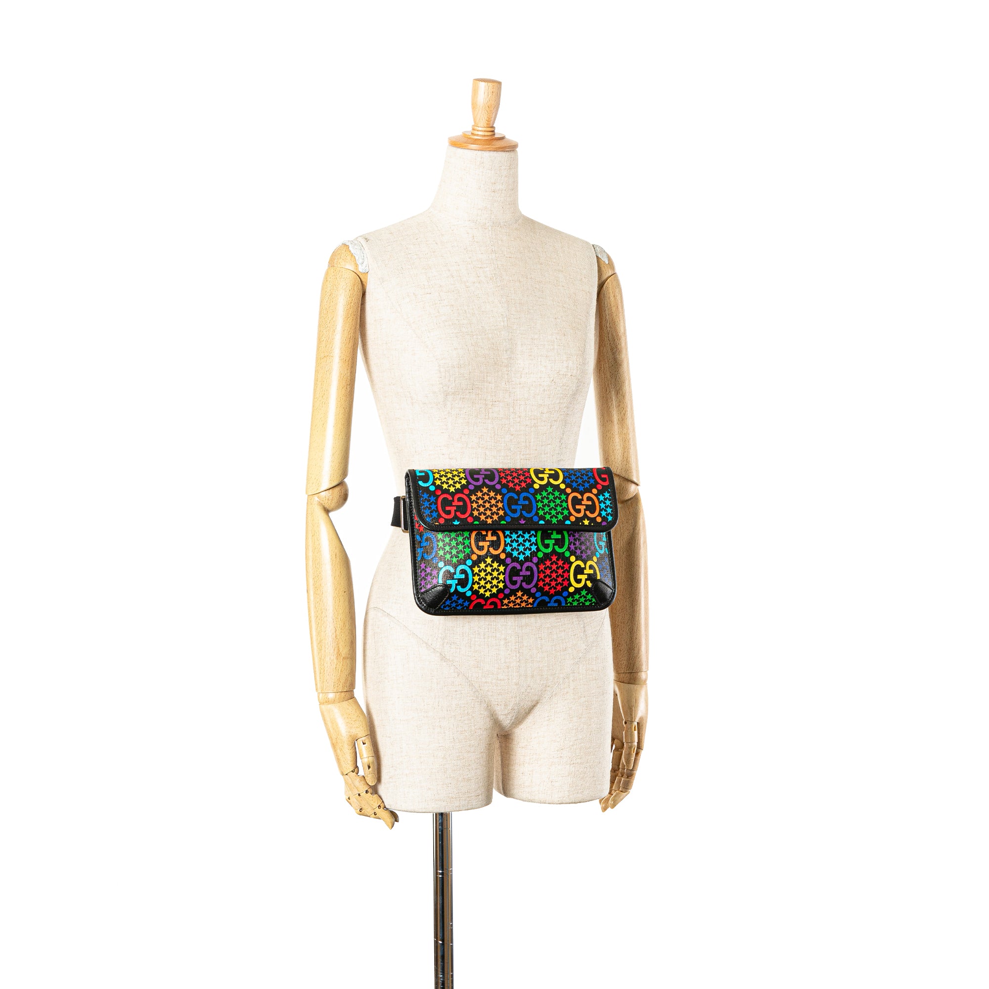 Gucci | Pre-Owned GG Supreme Psychedelic Belt Bag | Black