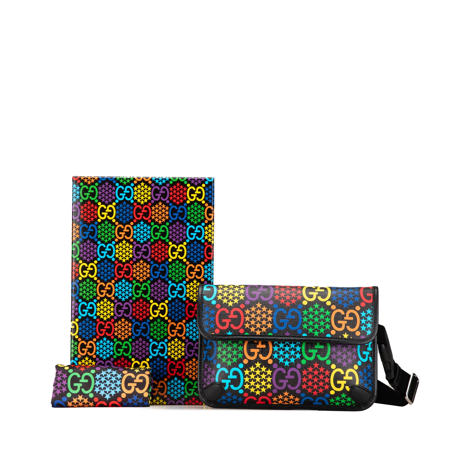 Gucci | Pre-Owned GG Supreme Psychedelic Belt Bag | Black