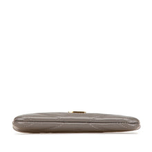 Saint Laurent | Pre-Owned Calfskin Matelasse Monogram Coin Pouch | Black