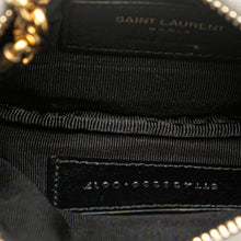 Saint Laurent | Pre-Owned Calfskin Matelasse Monogram Coin Pouch | Black