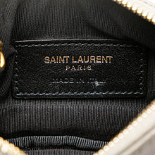 Saint Laurent | Pre-Owned Calfskin Matelasse Monogram Coin Pouch | Black